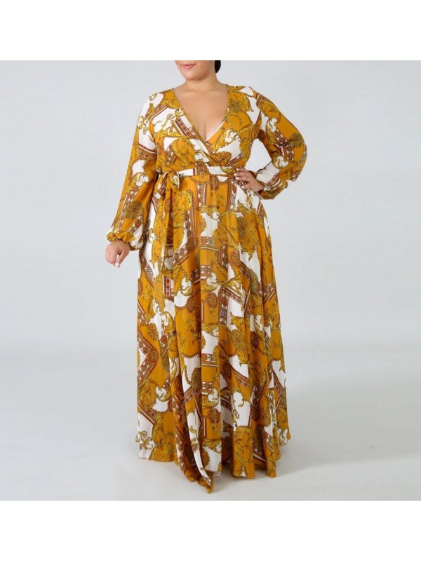 Vestito Donna Lungo Plus Taglie Grandi Woman Oversize Maxi Dress OS120013B f8